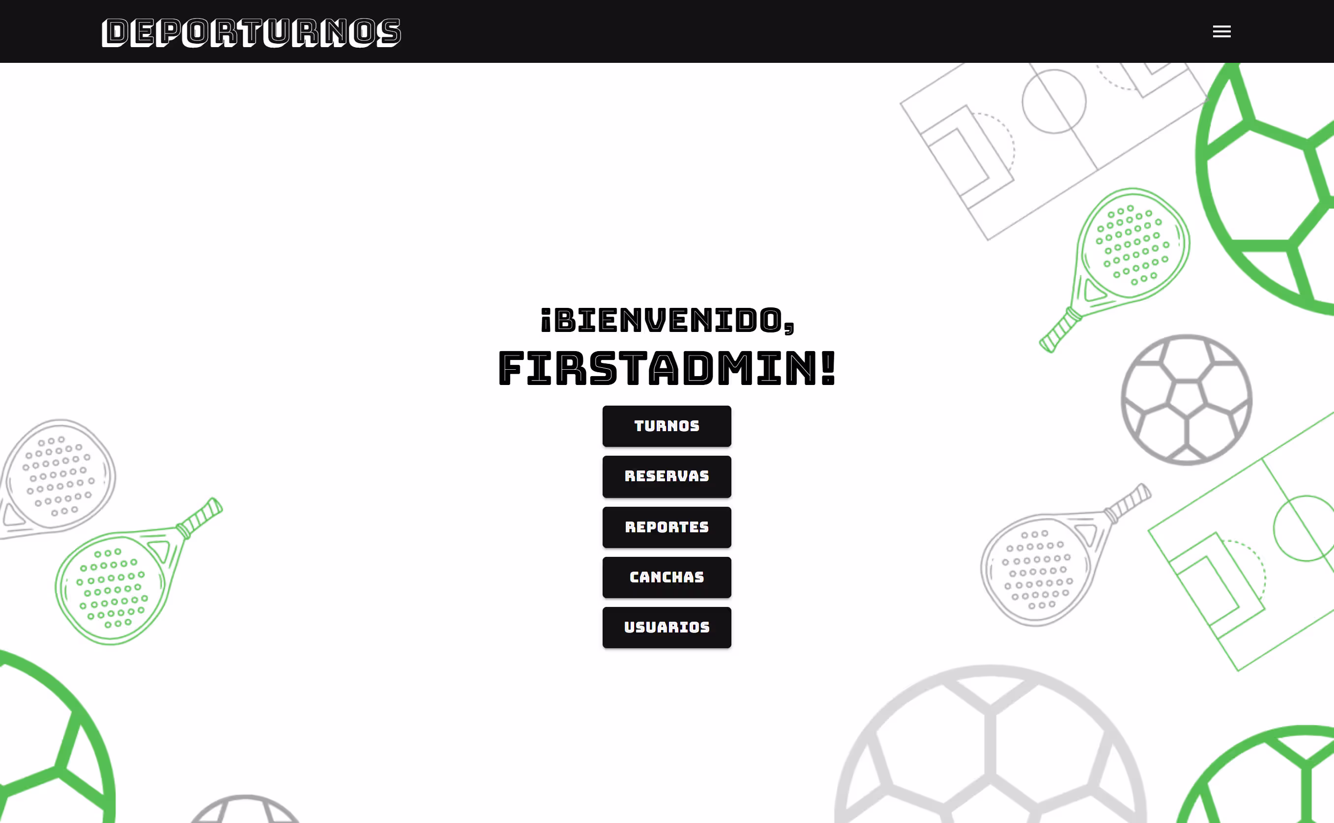 Captura de pantalla en escritorio #1 de Deporturnos